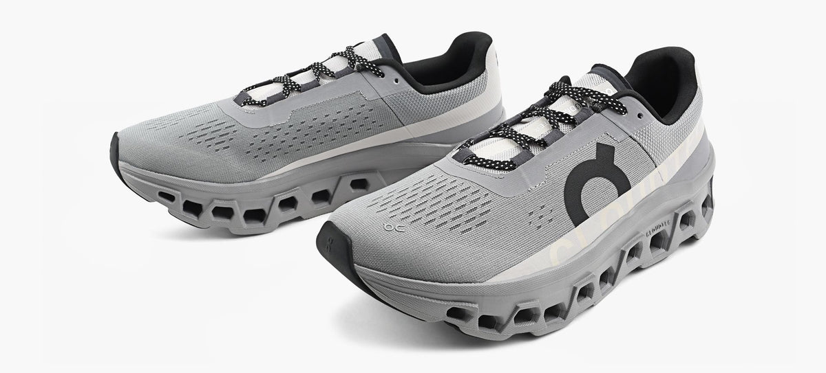ON CLOUDMONSTER in GREY view 4