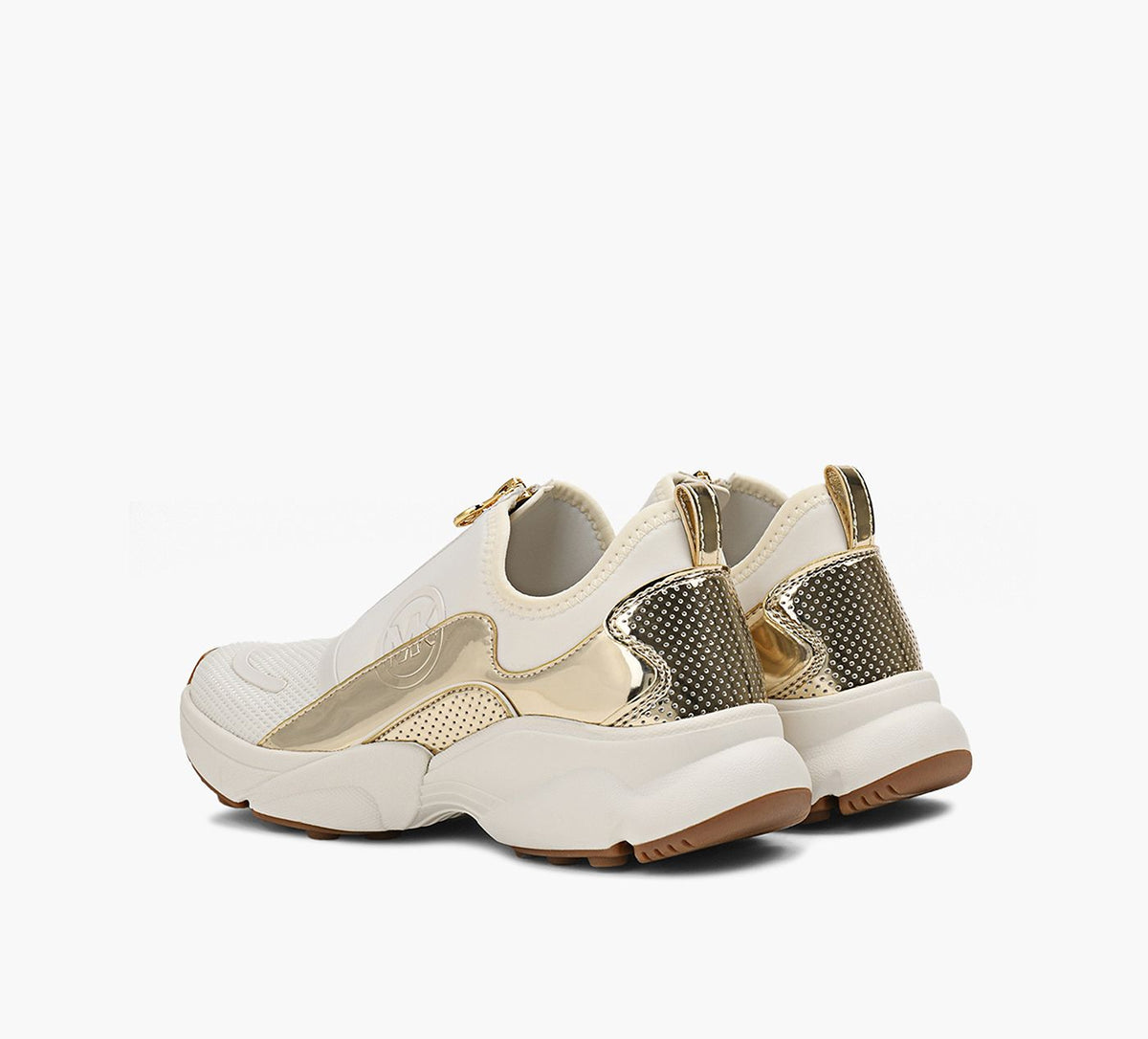 MICHAEL KORS BASKETENTRICOTZIPSAMI en BLANC vue 3