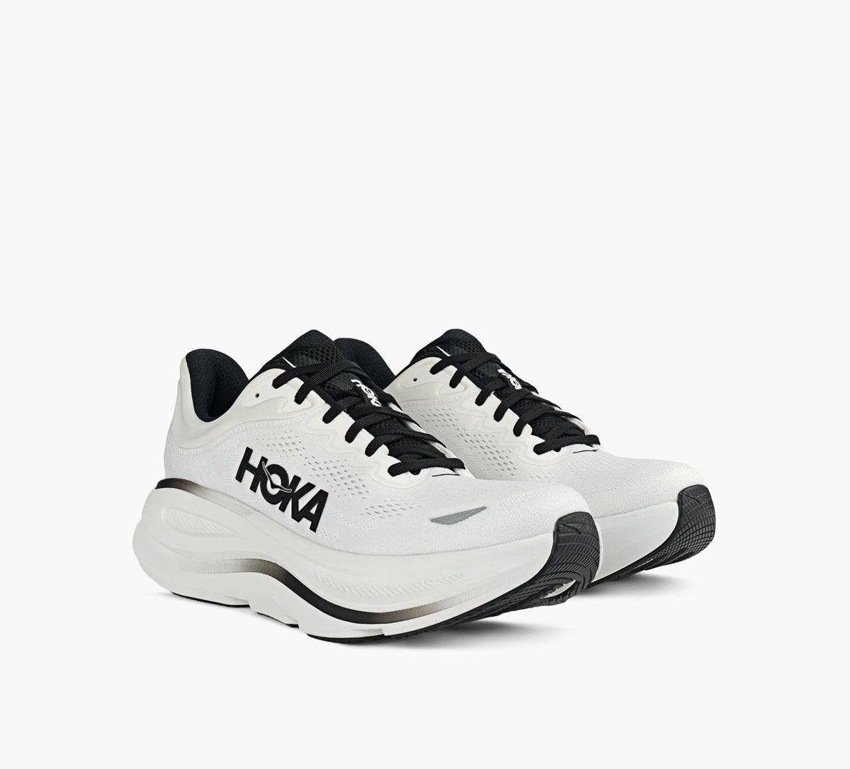 HOKA BONDI9 en BLANC vue 2
