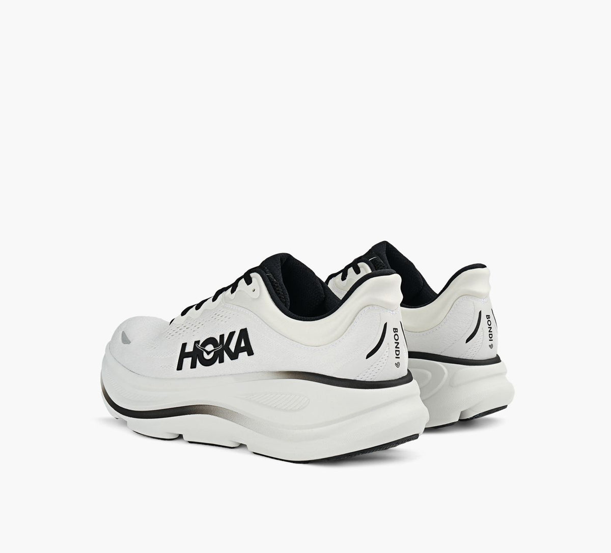 HOKA BONDI9 en BLANC vue 3