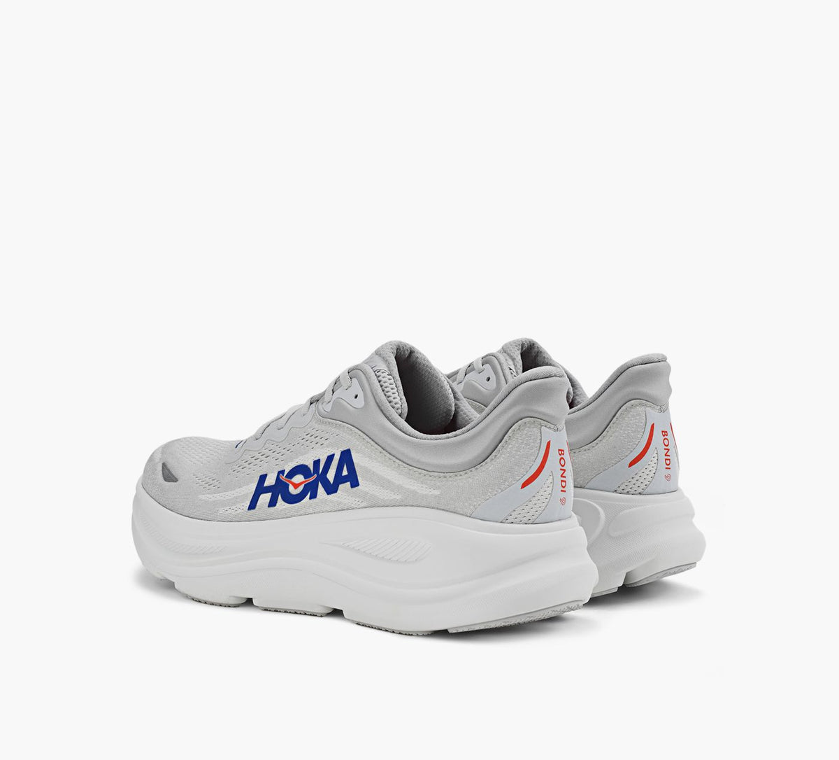 HOKA BONDI9 en GRIS vue 3