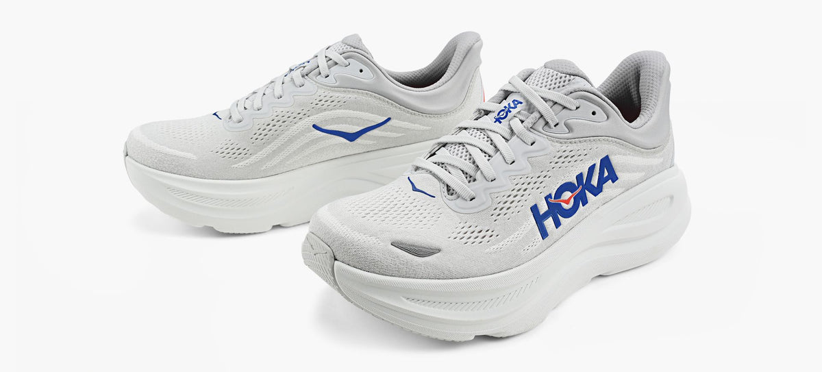 HOKA BONDI9 en GRIS vue 4
