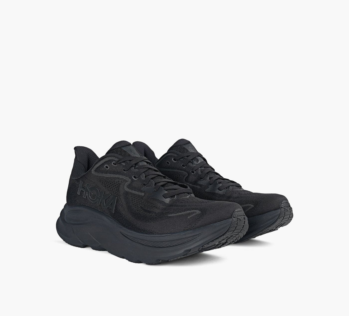 HOKA CLIFTON10 in BLACK view 2