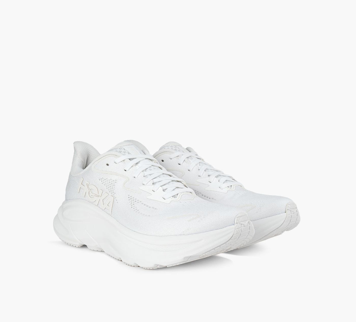 HOKA CLIFTON10 en BLANC vue 2