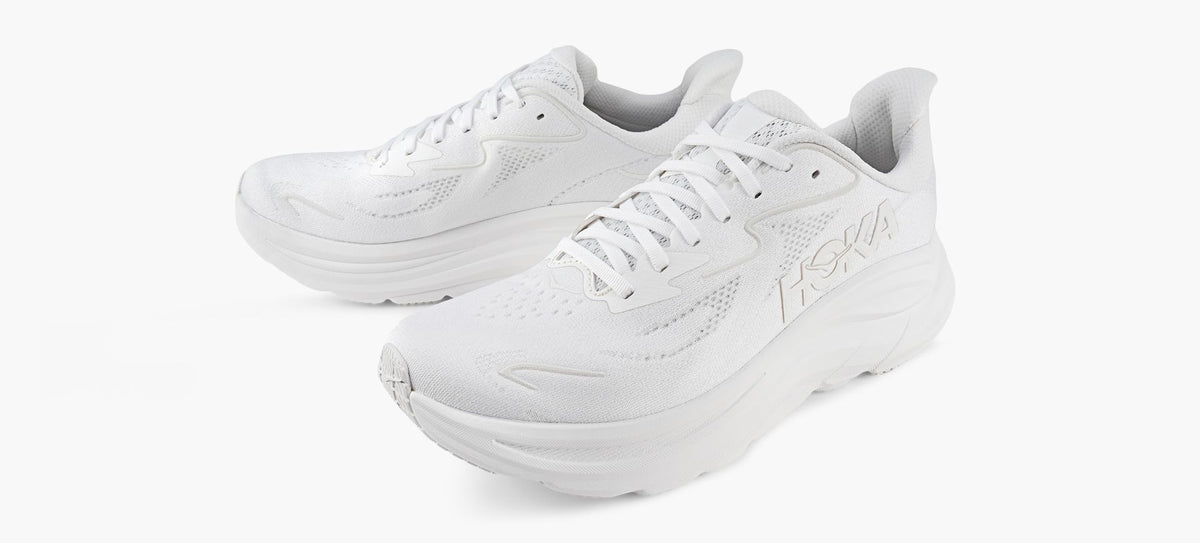 HOKA CLIFTON10 in WHITE view 4