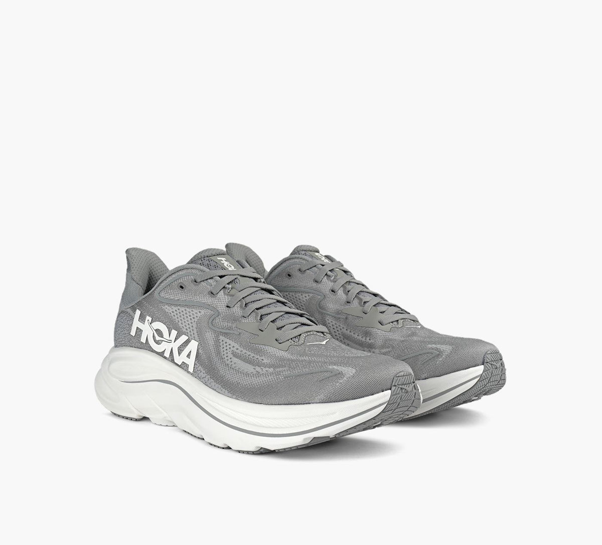 HOKA CLIFTON10 in GREY view 2