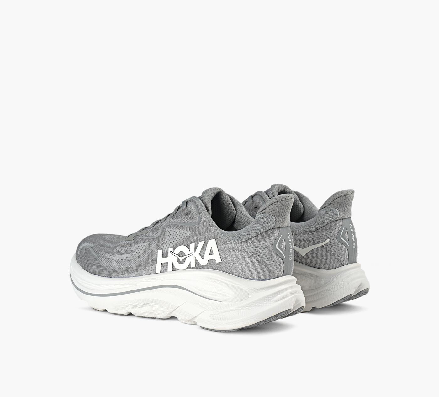 HOKA CLIFTON10 in GREY view 3