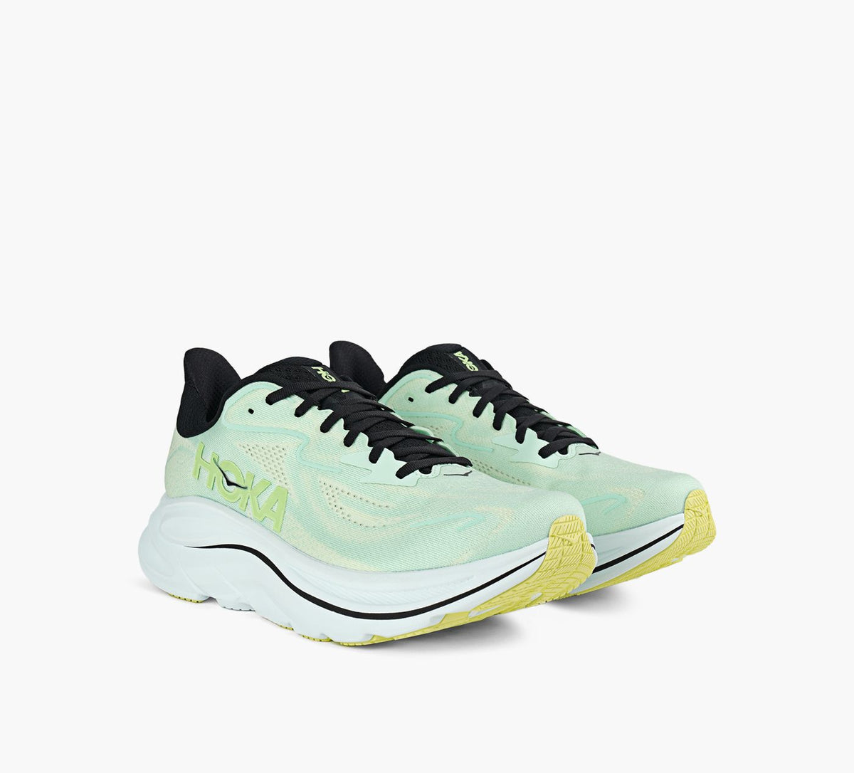 HOKA CLIFTON10 in GREEN view 2