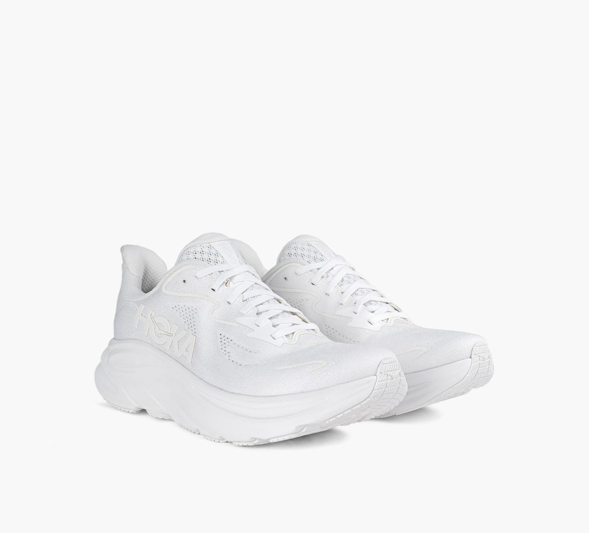 HOKA CLIFTON10 in WHITE view 2