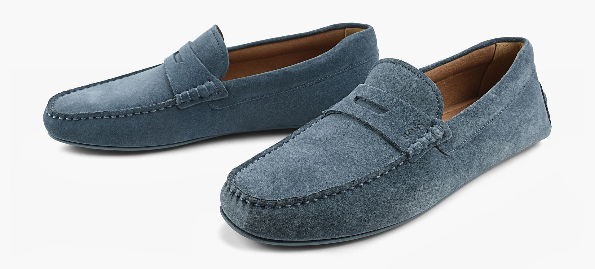 BOSS NOELMOCCASIN in BLUE view 4