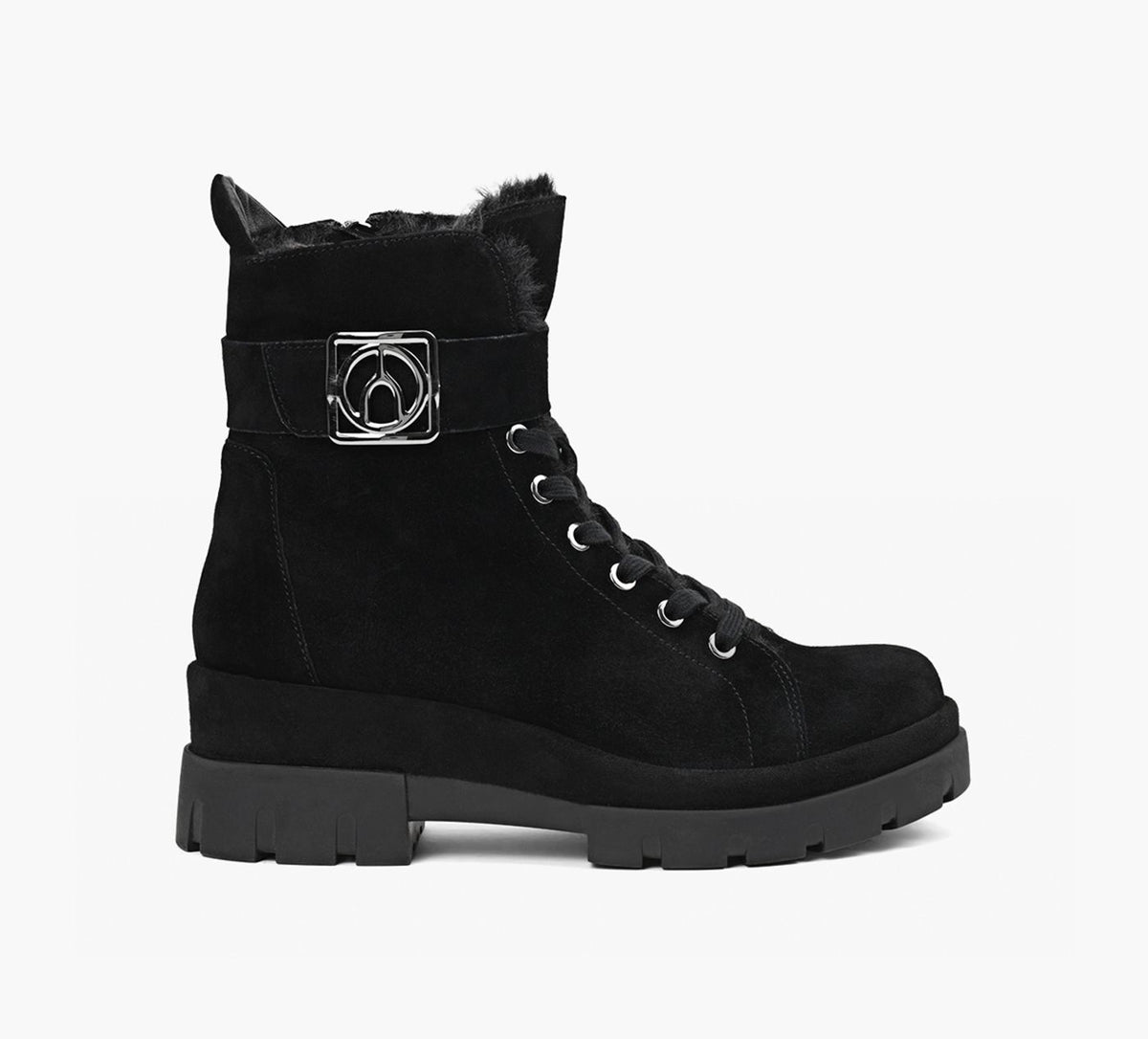 WISHBONE FLORIAFURBOOTIE in BLACK