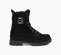 WISHBONE FLORIAFURBOOTIE in BLACK