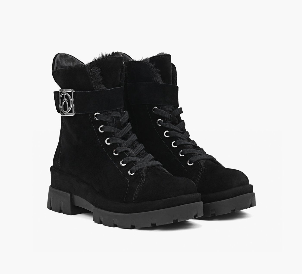 WISHBONE FLORIAFURBOOTIE in BLACK view 2