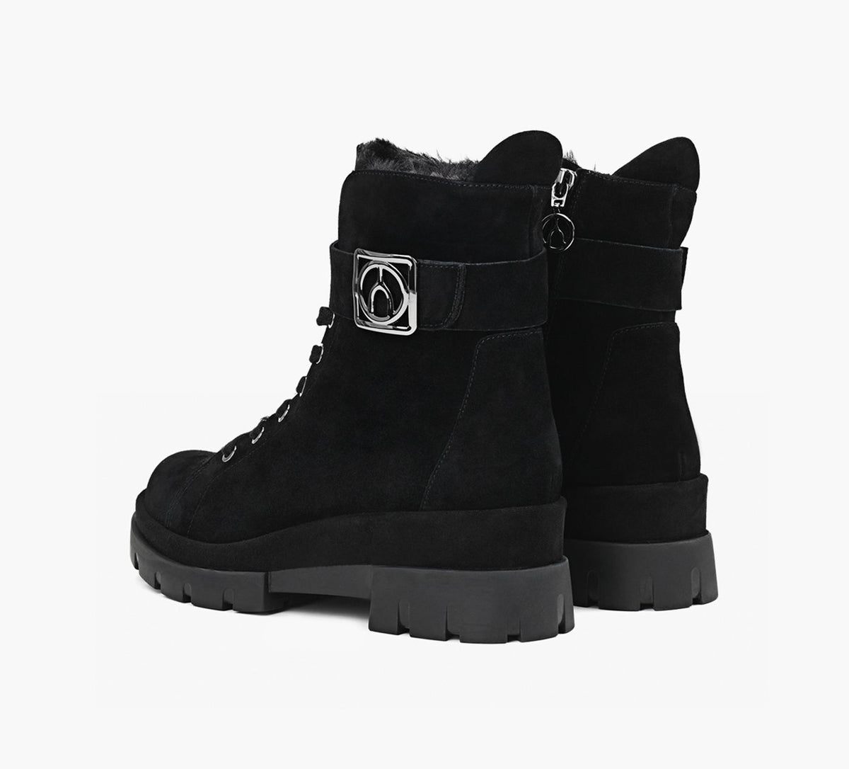 WISHBONE FLORIAFURBOOTIE in BLACK view 3