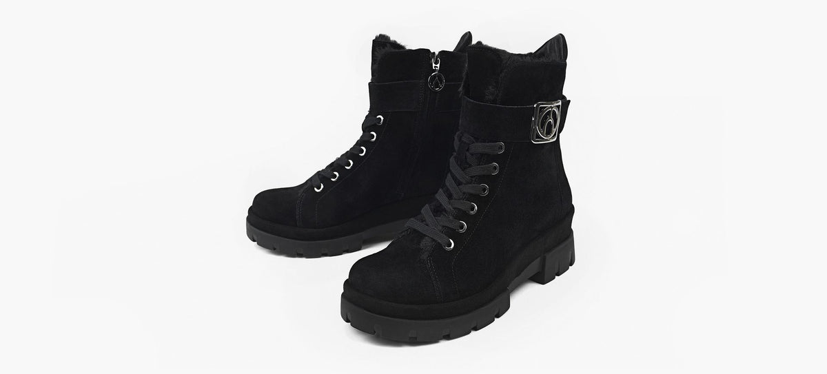 WISHBONE FLORIAFURBOOTIE in BLACK view 4