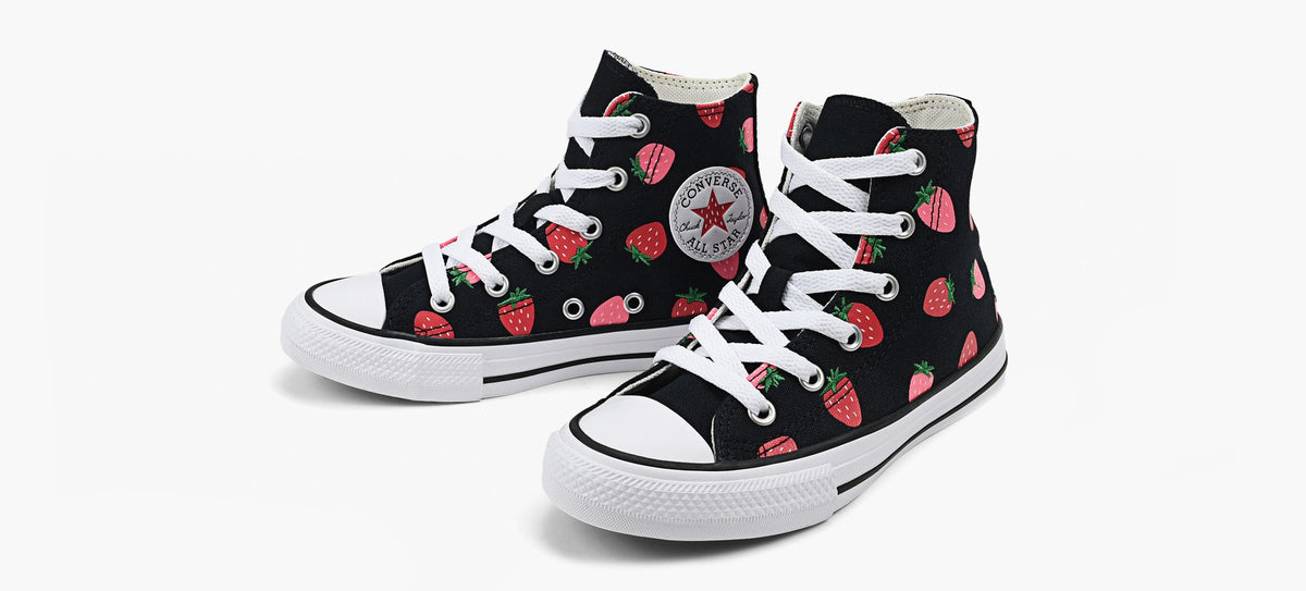 CONVERSE CHUCKTAYLORALLSTARFRAISES en NOIR vue 4