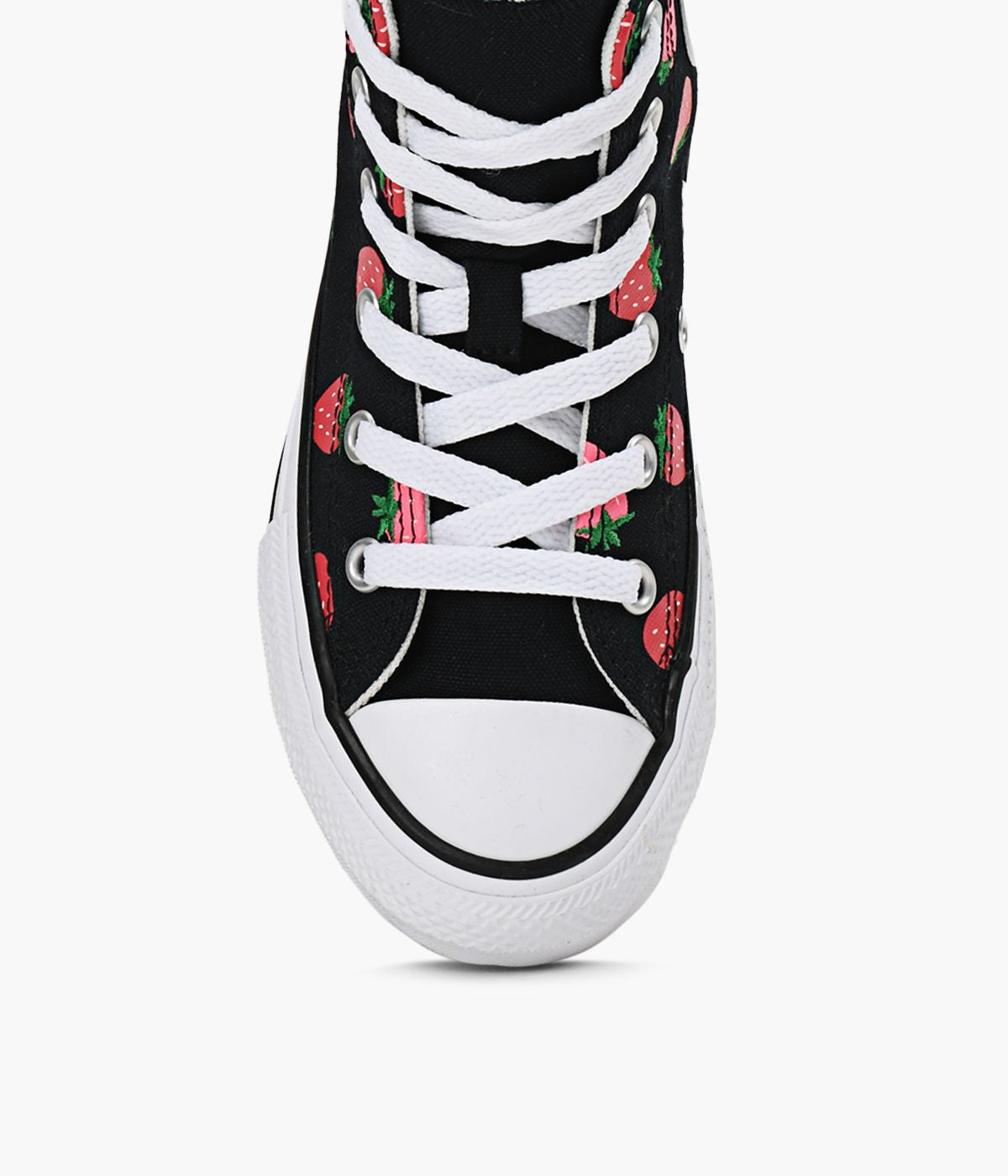 CONVERSE CHUCKTAYLORALLSTARFRAISES en NOIR vue 1c