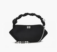 GANNI MINISACBOUSOIRSATIN en NOIR