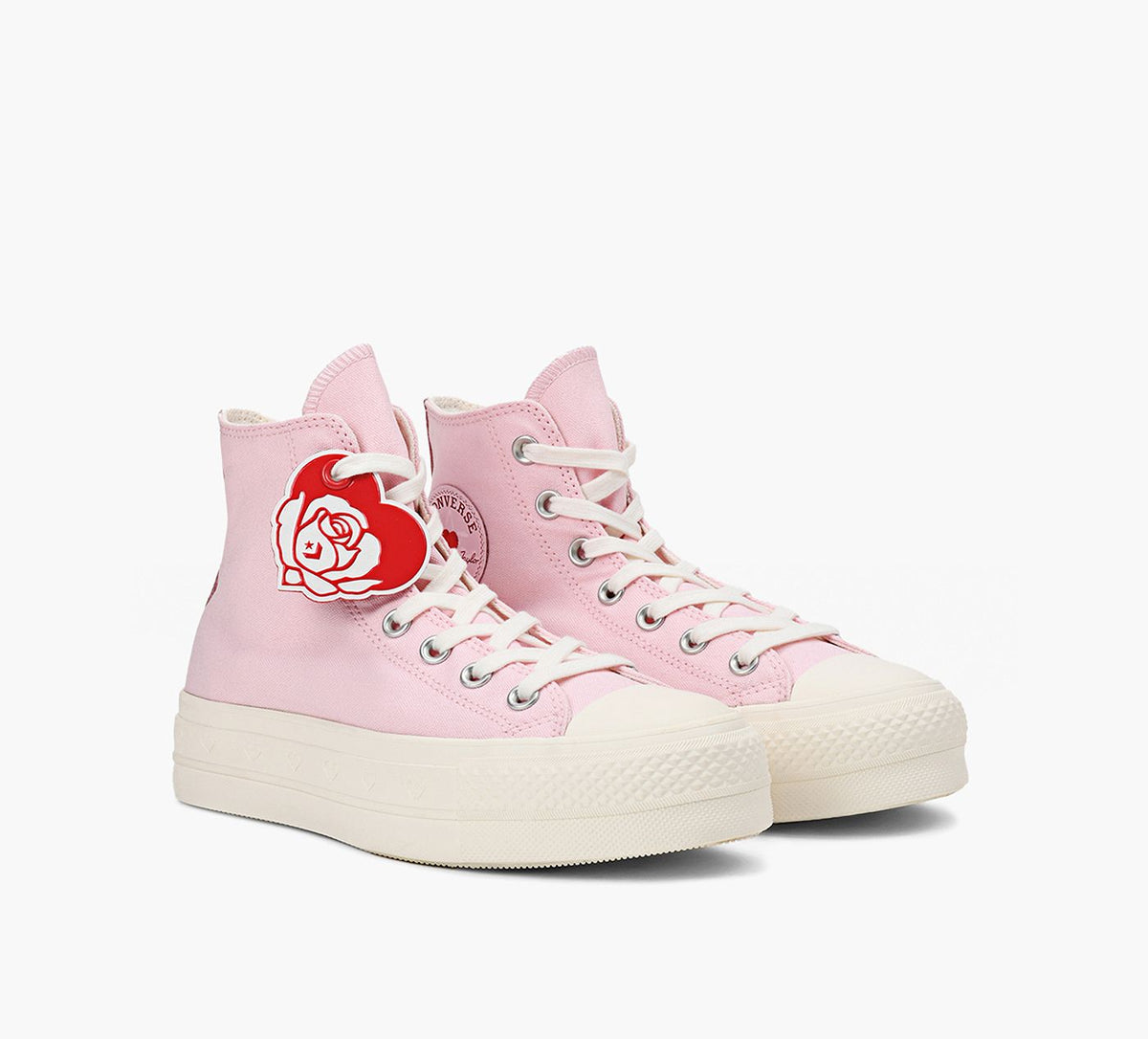 CONVERSE CHUCKTAYLORLIFTLOVEME en ROSE PALE vue 2