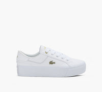 LACOSTE PLATEFORMEZIANE en BLANC
