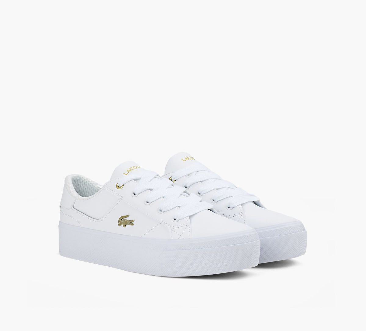 LACOSTE PLATEFORMEZIANE en BLANC vue 2