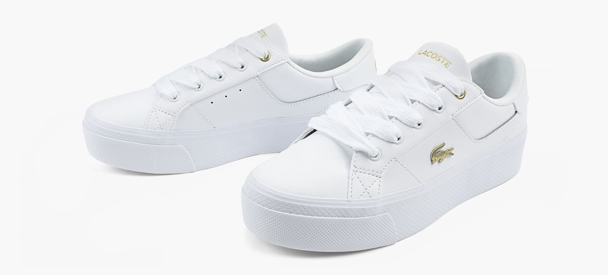 LACOSTE PLATEFORMEZIANE en BLANC vue 4