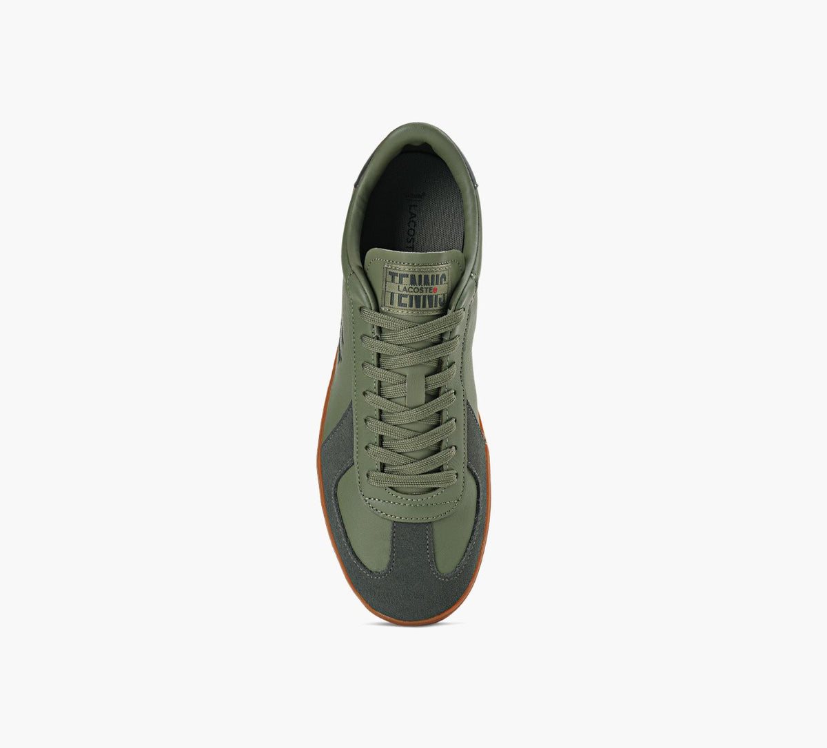 LACOSTE BASESHOTPROSNEAKER in GREEN view 1c