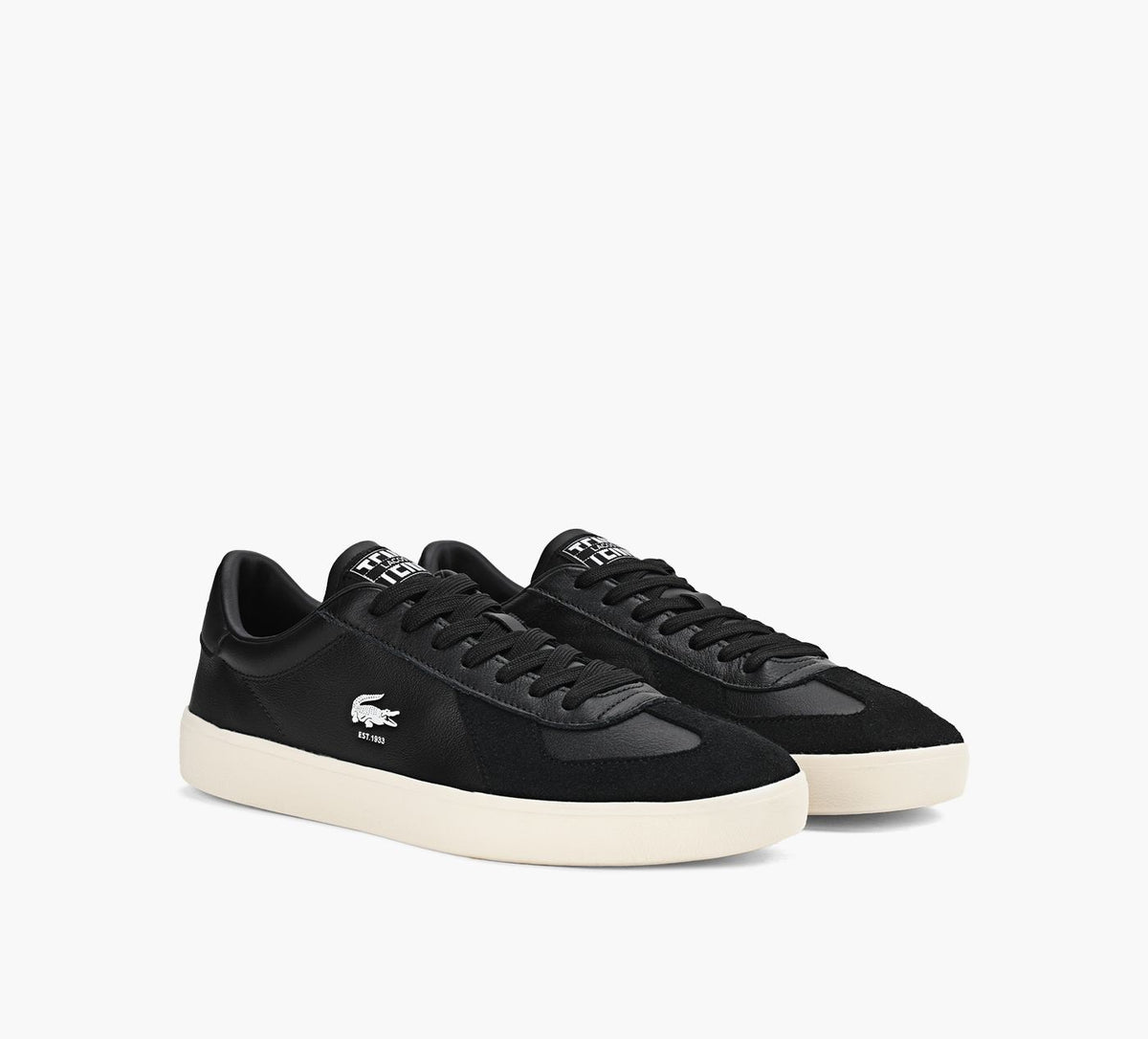 LACOSTE BASESHOTPROSNEAKER in BLACK view 2