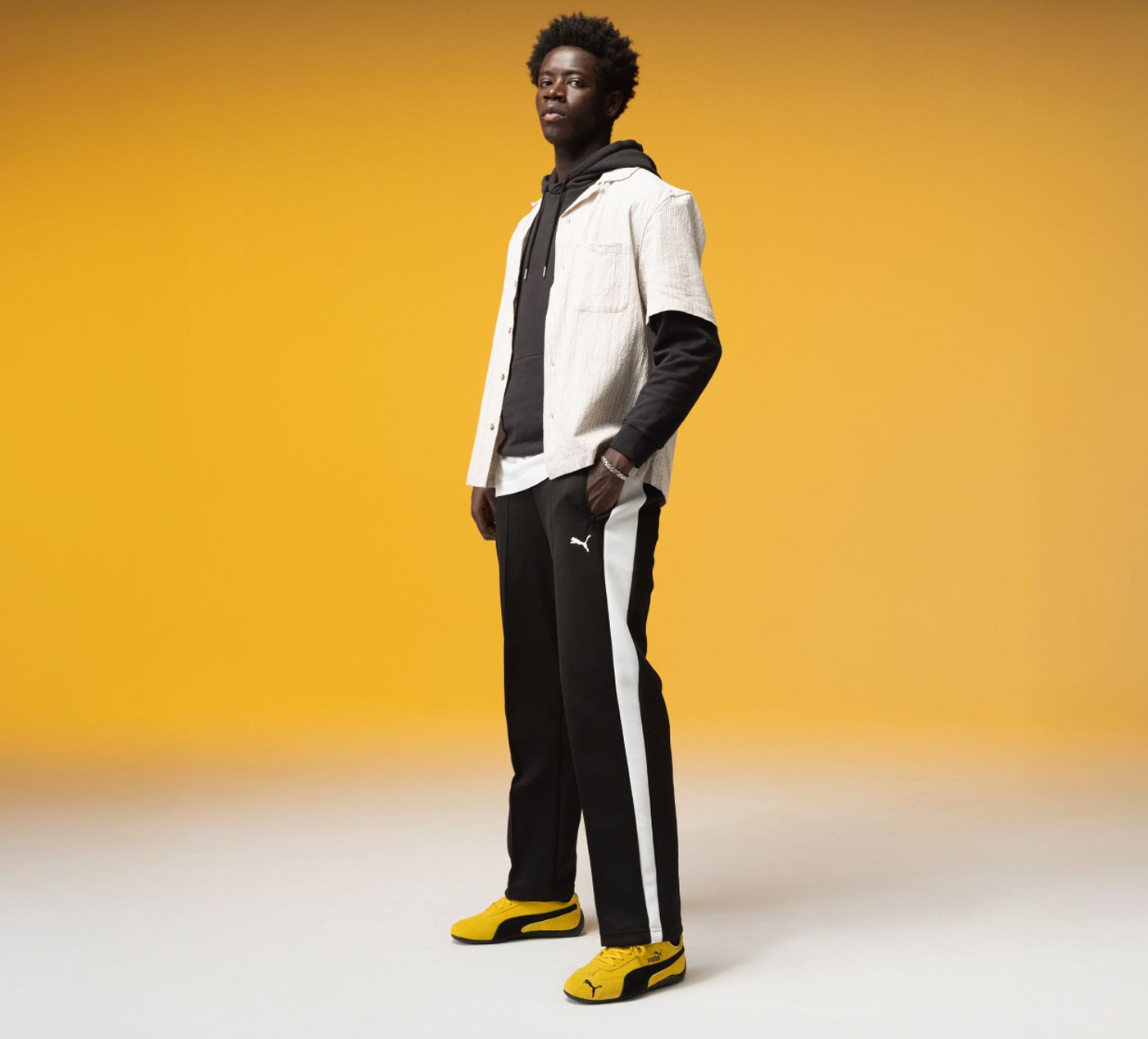 PUMA BASKETSSPEEDCATOG en JAUNE vue 8