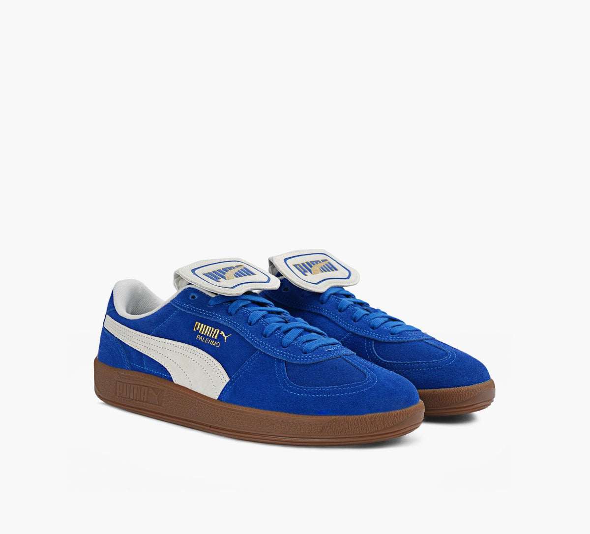 PUMA BASKETSPALERMOPREMIUMENSUDE en BLEU vue 2