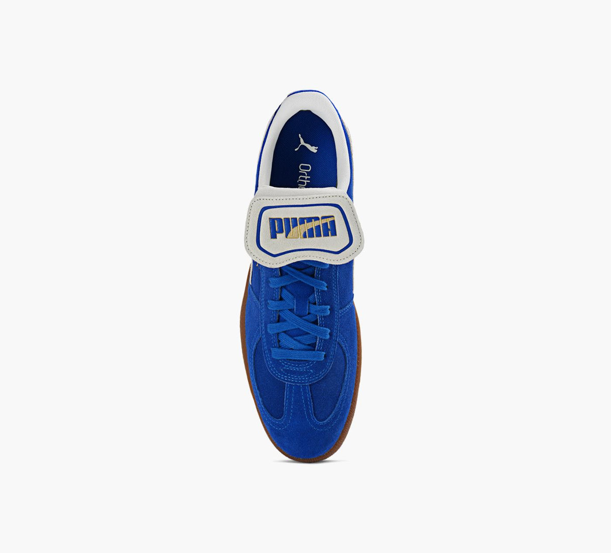 PUMA BASKETSPALERMOPREMIUMENSUDE en BLEU vue 1c