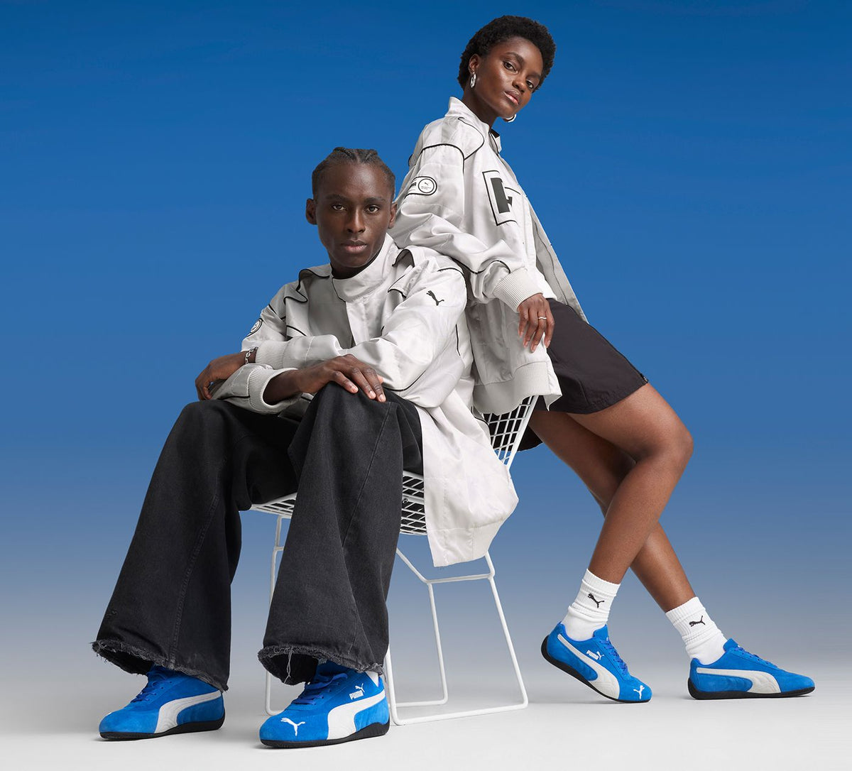 PUMA BASKETSSPEEDCATOG en BLEU vue 8