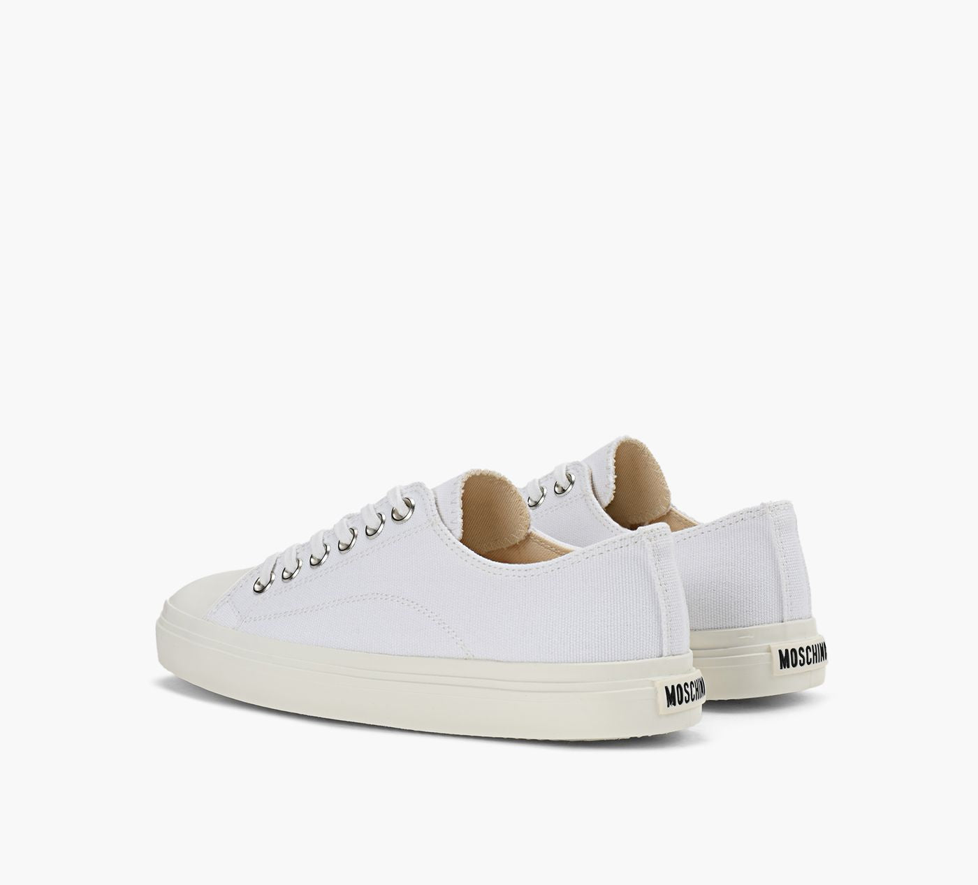MOSCHINO BASKETEDGE en BLANC vue 3