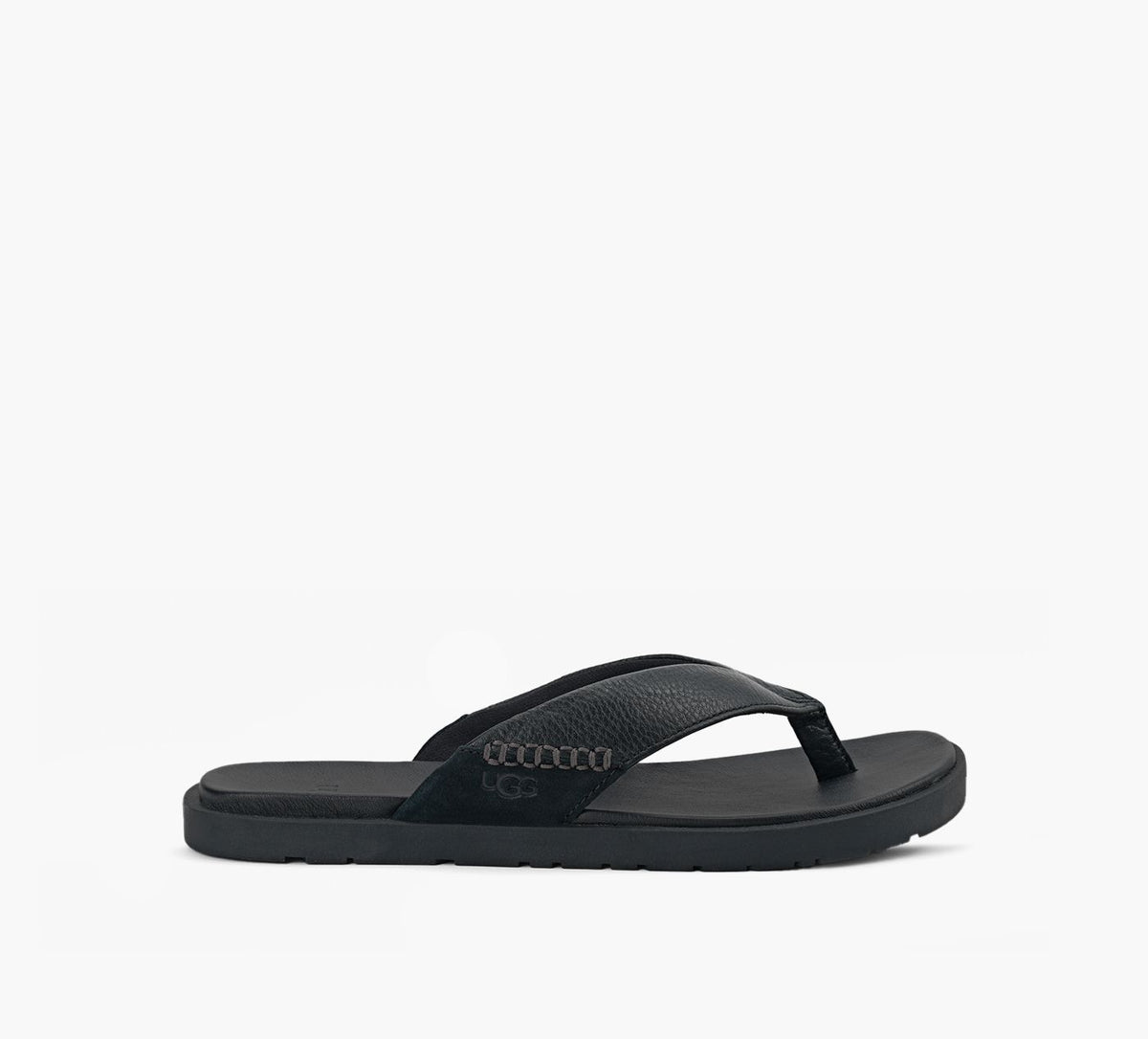 UGG SEASIDEFLIPLEATHER in BLACK