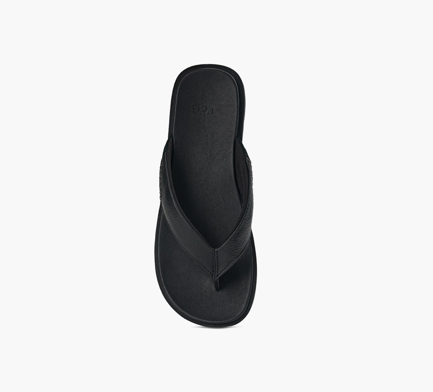 UGG Seaside Flip Leather Sandals for Men | Black – Browns Shoes