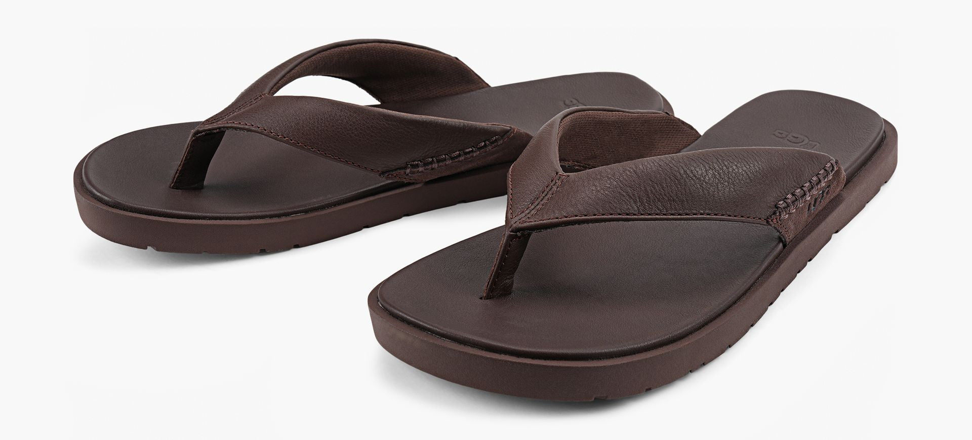 UGG SEASIDEFLIPLEATHER in BROWN view 4