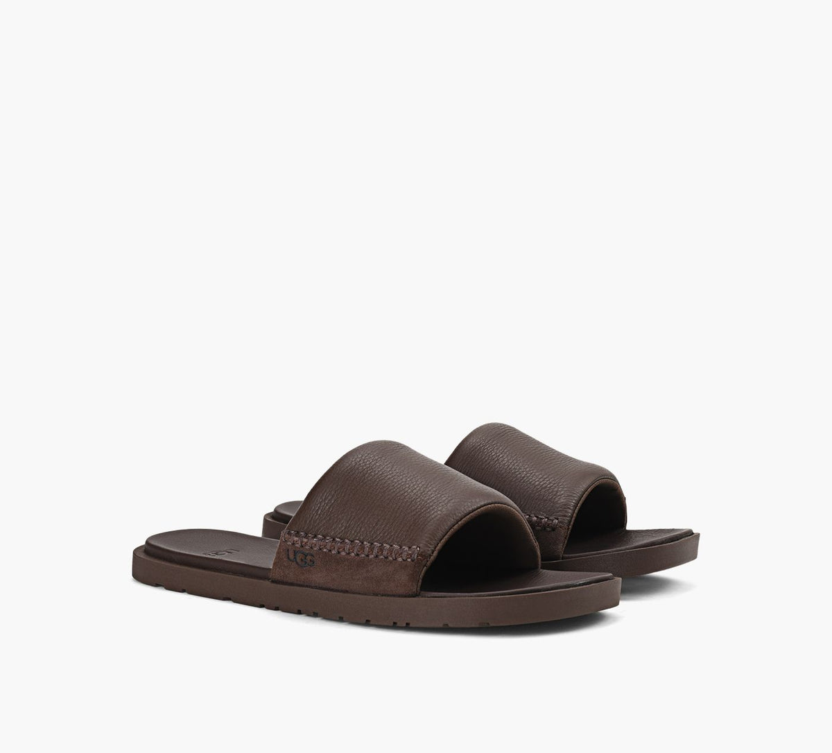 UGG SANDALESEASIDE en BRUN vue 2