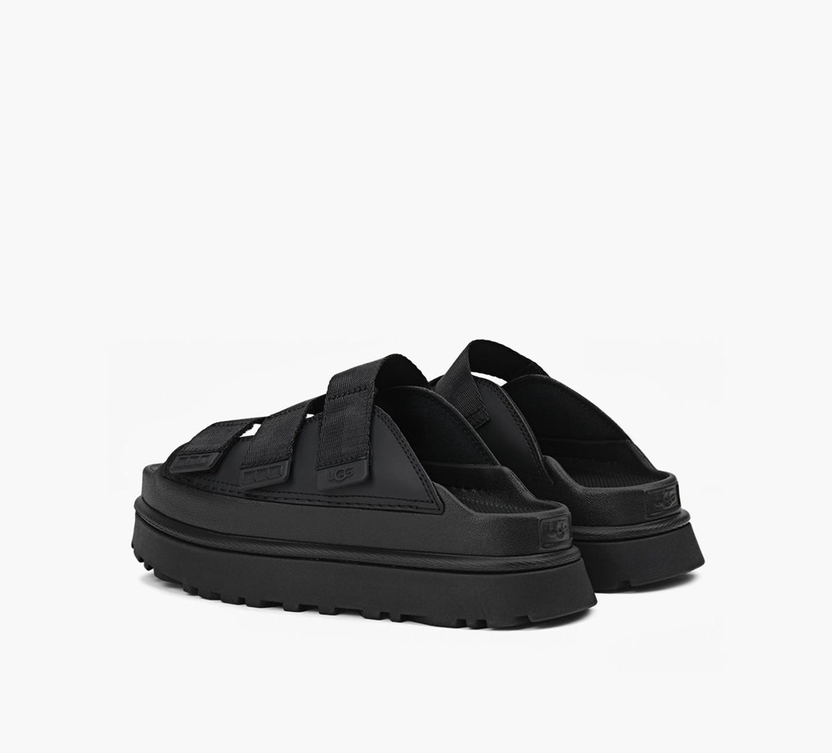 UGG GOLDENGLOWSLIDE in BLACK view 3