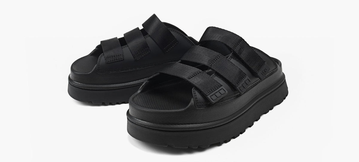 UGG GOLDENGLOWSLIDE in BLACK view 4