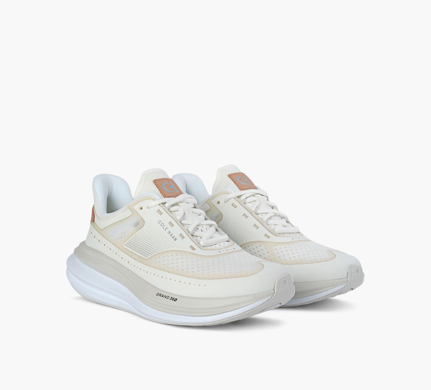 COLE HAAN GRANDPROQUADSTARRUNNINGSNEAKER in WHITE view 2
