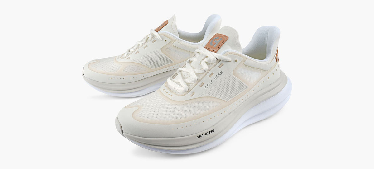COLE HAAN GRANDPROQUADSTARRUNNINGSNEAKER in WHITE view 4