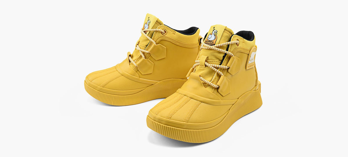 SOREL OUTNABOUTIVSPLASHYWP in YELLOW view 4