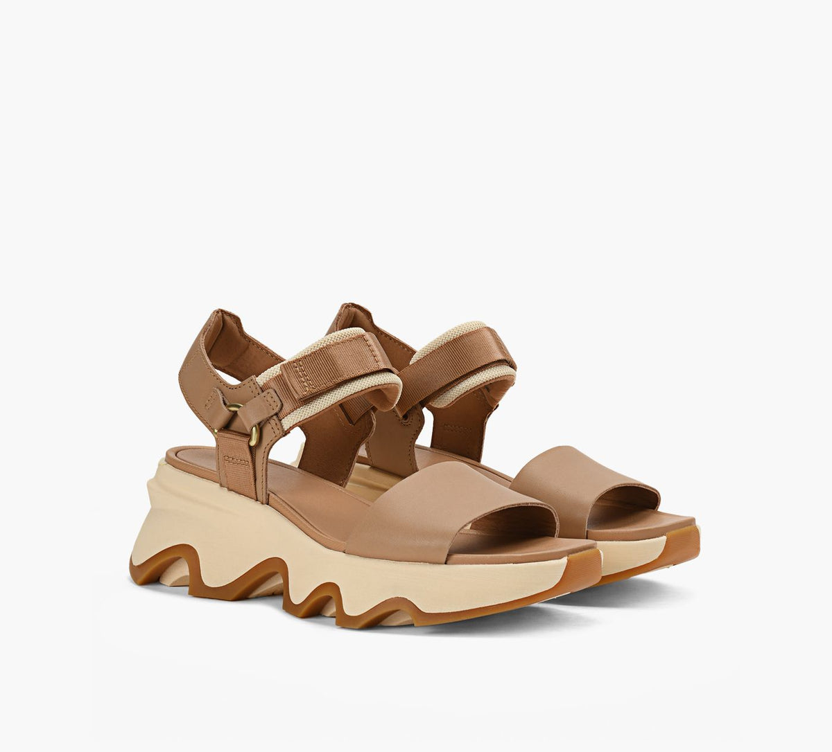 SOREL KINETICIMPACTSANDALEHAUTEBRIDEENY en BEIGE vue 2