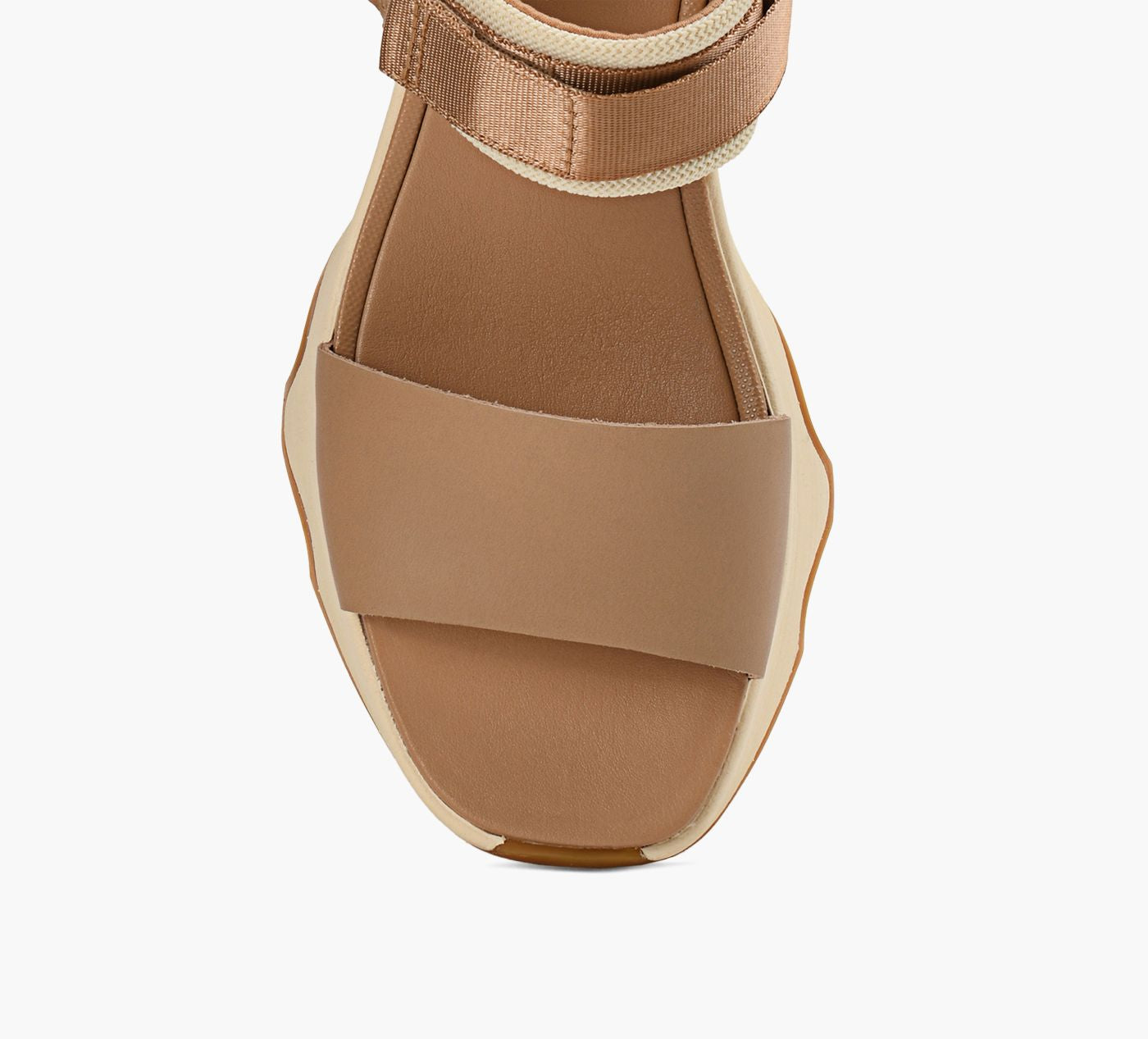 SOREL KINETICIMPACTSANDALEHAUTEBRIDEENY en BEIGE vue 1c
