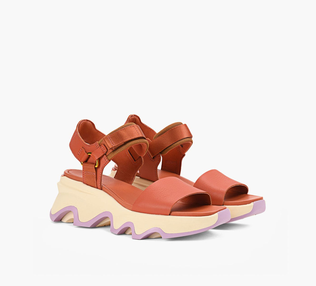 SOREL KINETICIMPACTSANDALEBRIDEENY en ORANGE vue 2