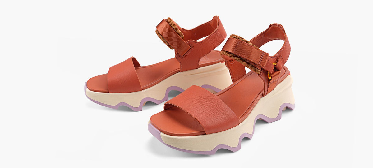 SOREL KINETICIMPACTSANDALEBRIDEENY en ORANGE vue 4