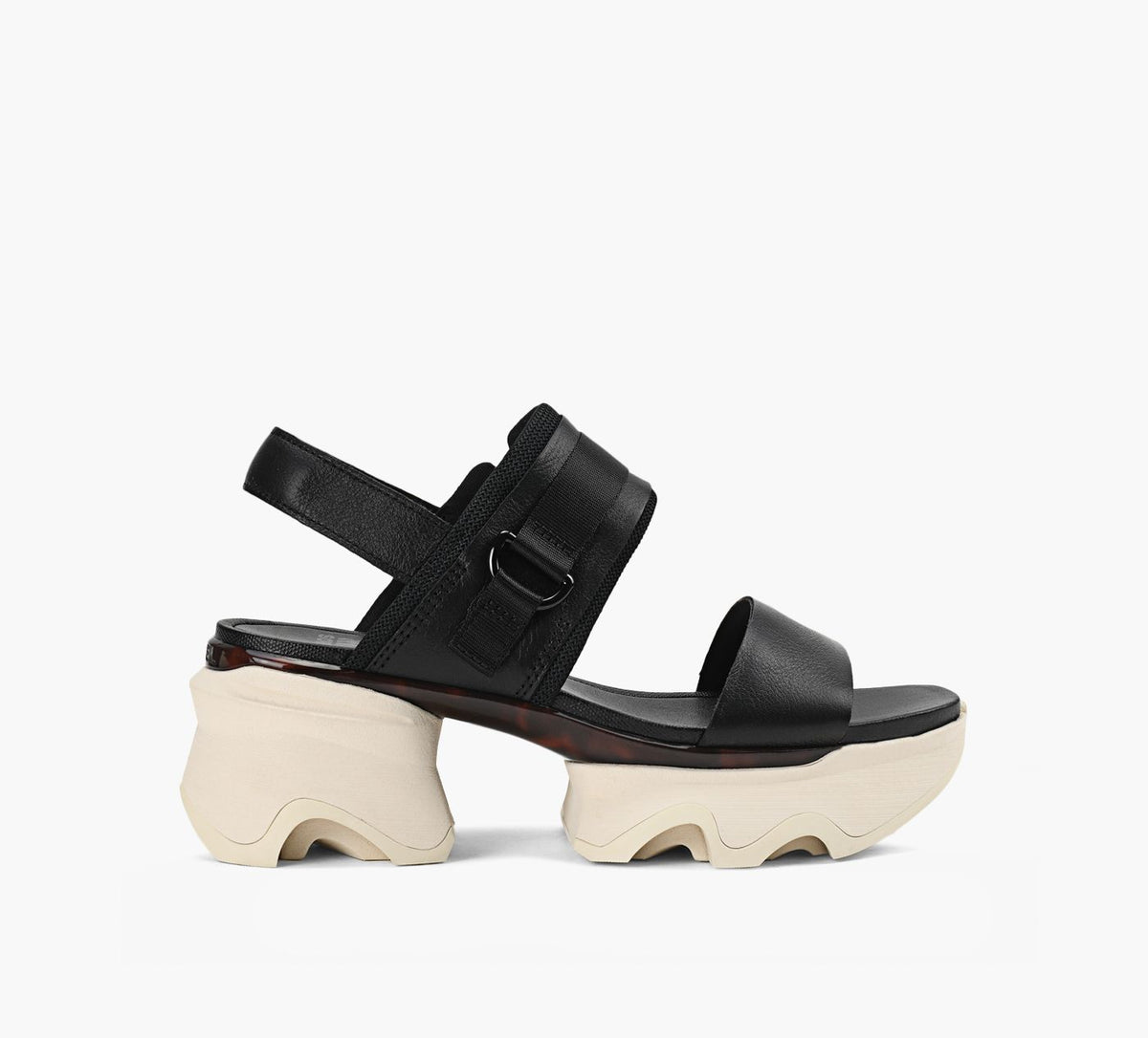 SOREL KINETICIMPACTSLINGBACKHEELSANDAL in BLACK