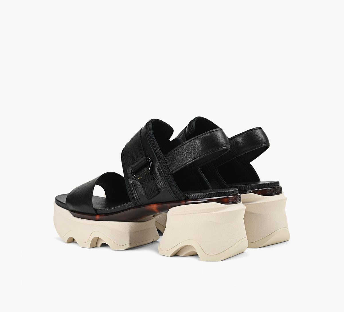 SOREL KINETICIMPACTSLINGBACKHEELSANDAL in BLACK view 3