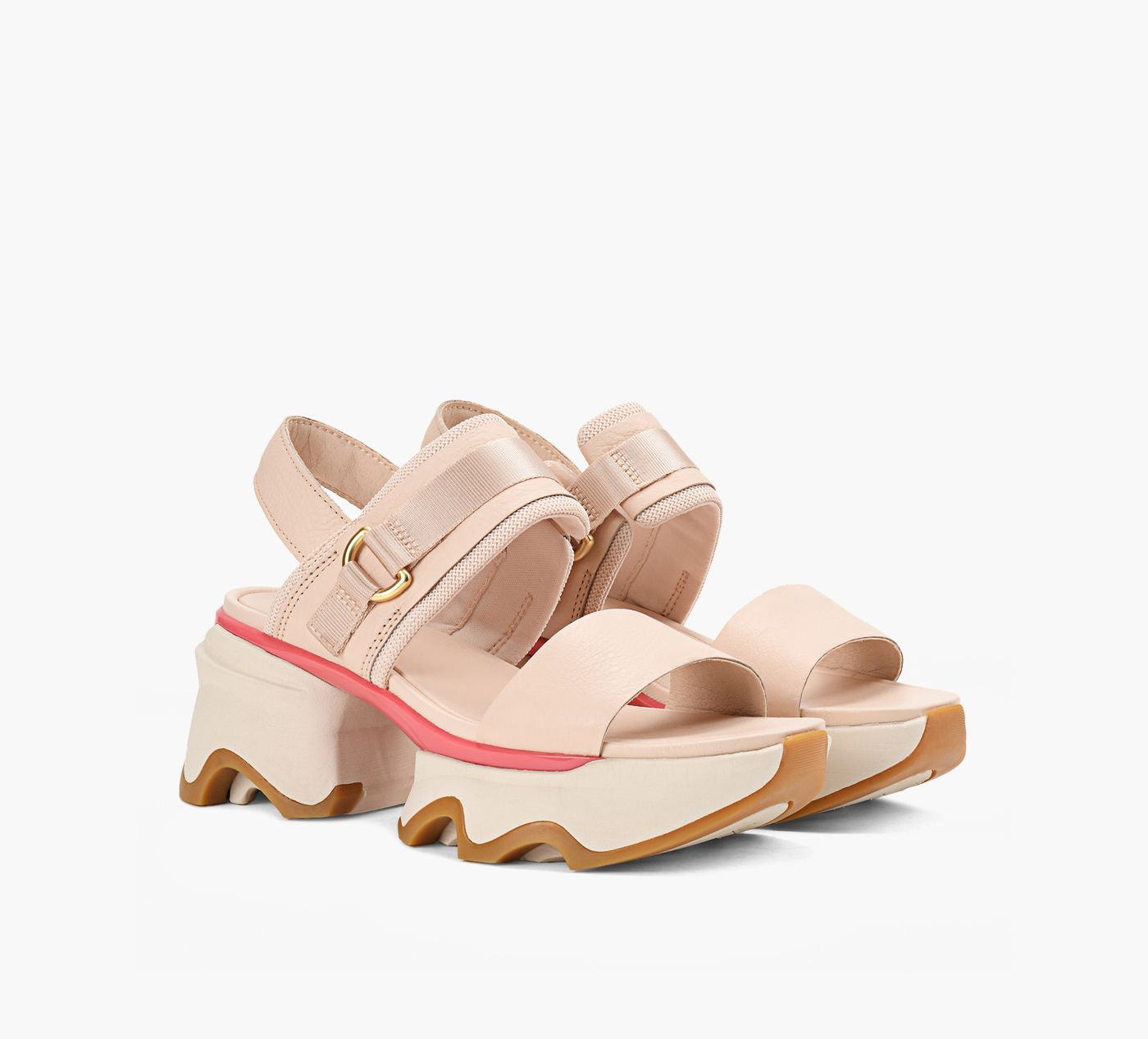 SOREL KINETICSANDALESIMPACTTALONBRIDEARRIRE en ROSE PALE vue 2