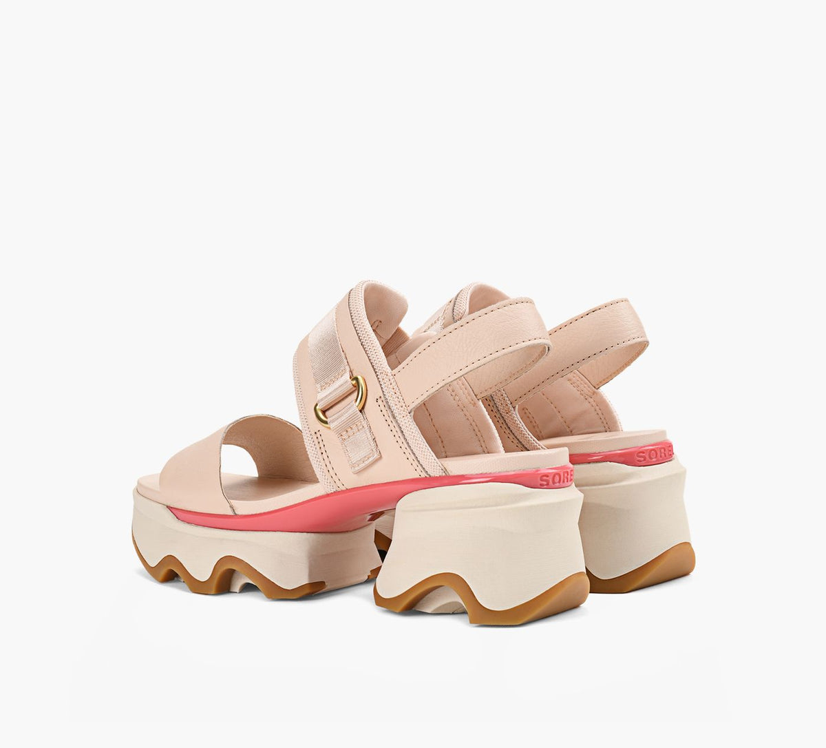 SOREL KINETICSANDALESIMPACTTALONBRIDEARRIRE en ROSE PALE vue 3